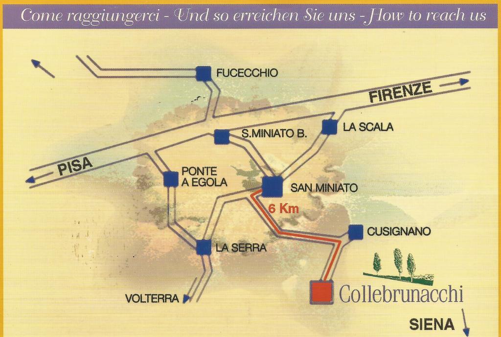 Collebrunacchi B&B 圣米尼亚托 外观 照片
